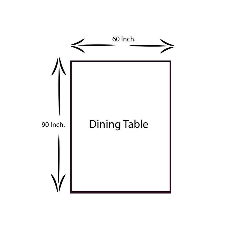 HOMECROWN 6 Seater Golden Lace Dining Table Cover Waterproof Transparent PVC Plastic Cover Embroidered Golden Lace Border Size 90x60 InchClearRectangular Pack of 1 - Image 5