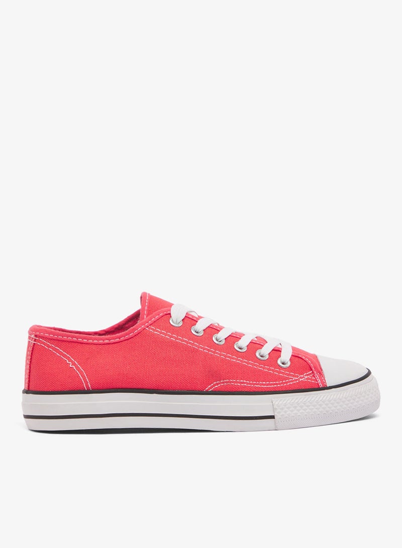 Spot-On Lace Up Canvas Sneaker - Image 1
