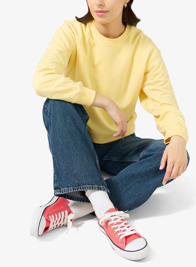 Spot-On Lace Up Canvas Sneaker - Image 5