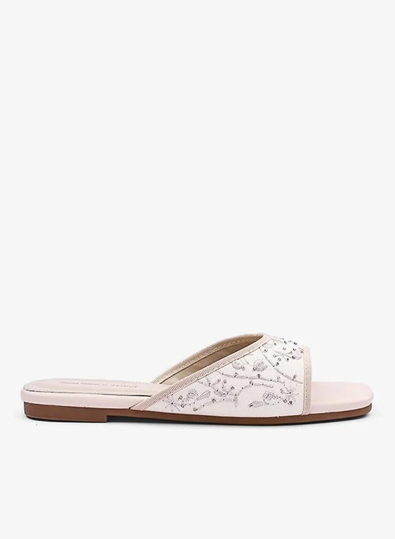 IconStyle Womens branch pattern slide sandals