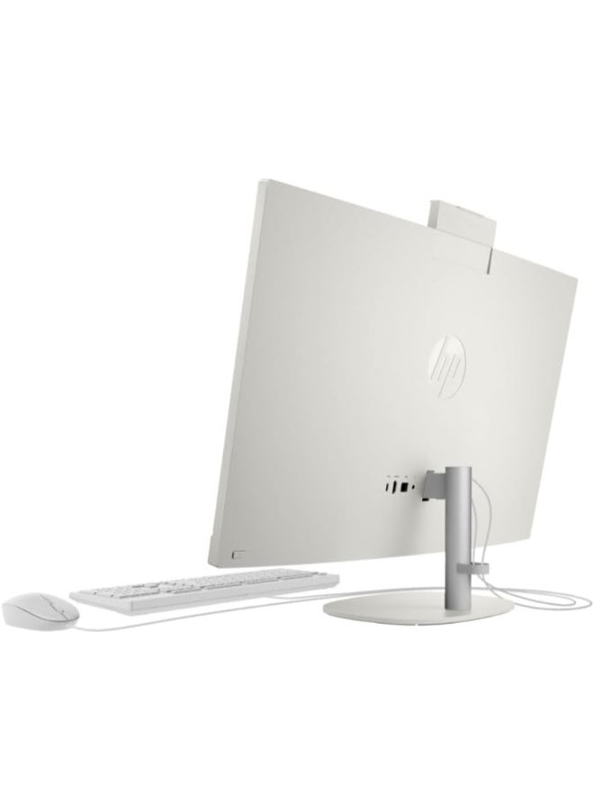 HP (Upgraded Version) All-in-One Desktop 27-Inch Display, Core i7-1355U Processor/32GB DDR4 RAM/1TB SSD/Intel Iris XE Graphics/Windows 11 Pro / Shell white English/Arabic Shell white - Image 4