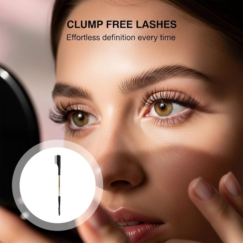 4 Pcs Eyelash Comb Set, Stainless Steel Lash Separator Tool for Mascara Clump Elimination, Steel Needle Comb for Brow Grooming, 3 Sizes - Image 2