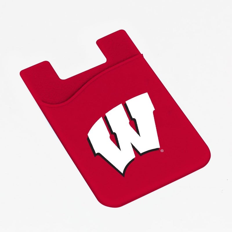 Guard Dog Silicone Credit Card Holder/Phone Wallet - Wisconsin Badgers - Image 1