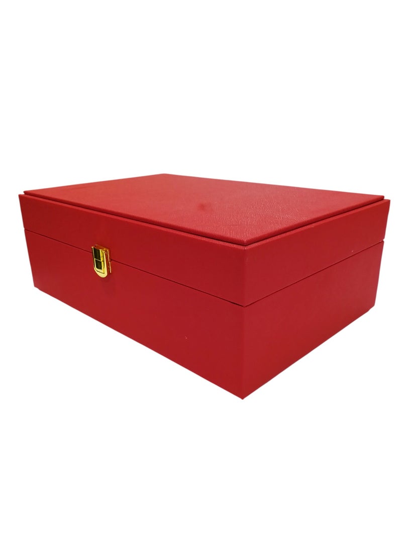 Gift Box with Gold Latch | Elegant Packaging Box | Luxury Gift Box | Jewelry Storage Box | Decorative Storage Container