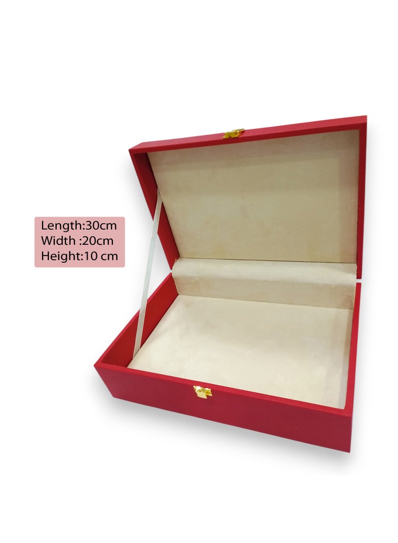 Gift Box with Gold Latch | Elegant Packaging Box | Luxury Gift Box | Jewelry Storage Box | Decorative Storage Container