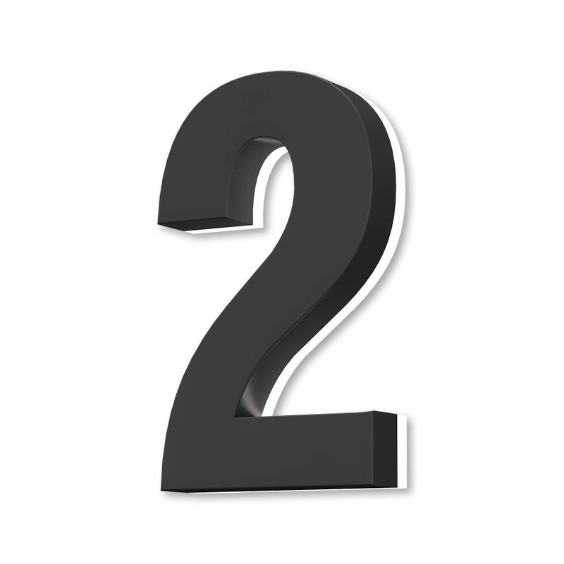 LUXYARD Backlit LED House Numbers 7 Stainless Steel HandPolished for House Address Signs Modern House Numbers 7 InchLowVoltage Waterproof Corrosion Resistant 7 Inch Black 2