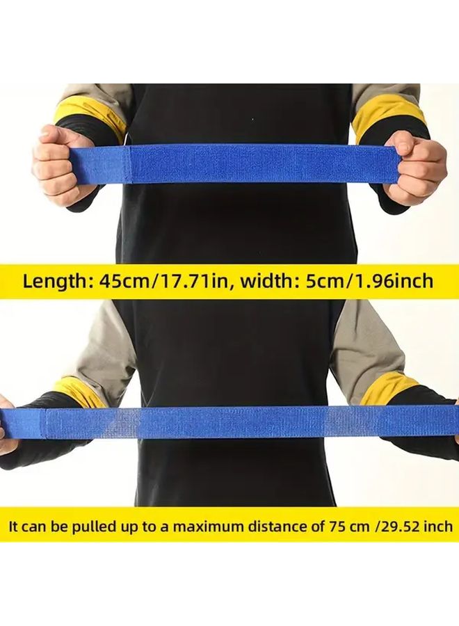 Blue 4Pcs Adjustable Three Legged Race Bands For Outdoor Team Building School Games - Image 4