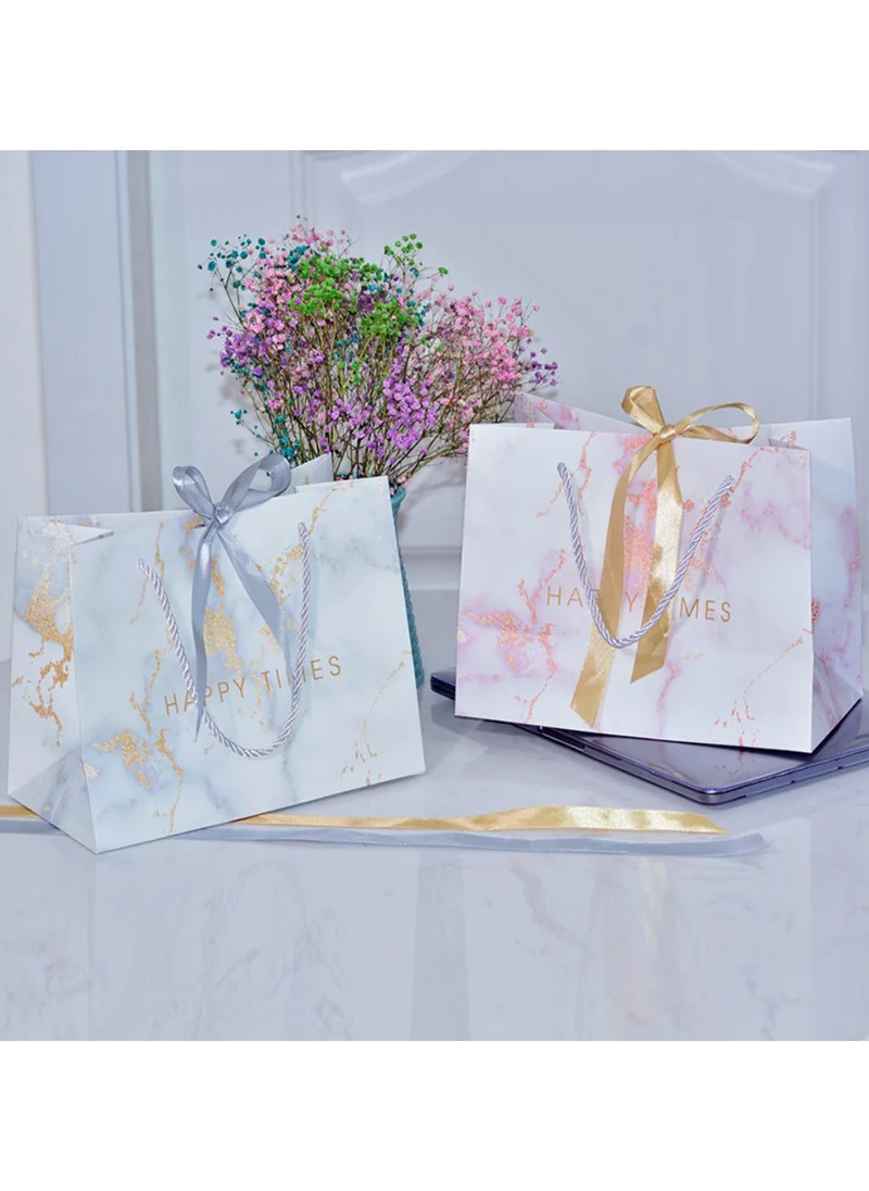 Playpro Pink Marble Pattern Gift Bag - 2pcs - Large