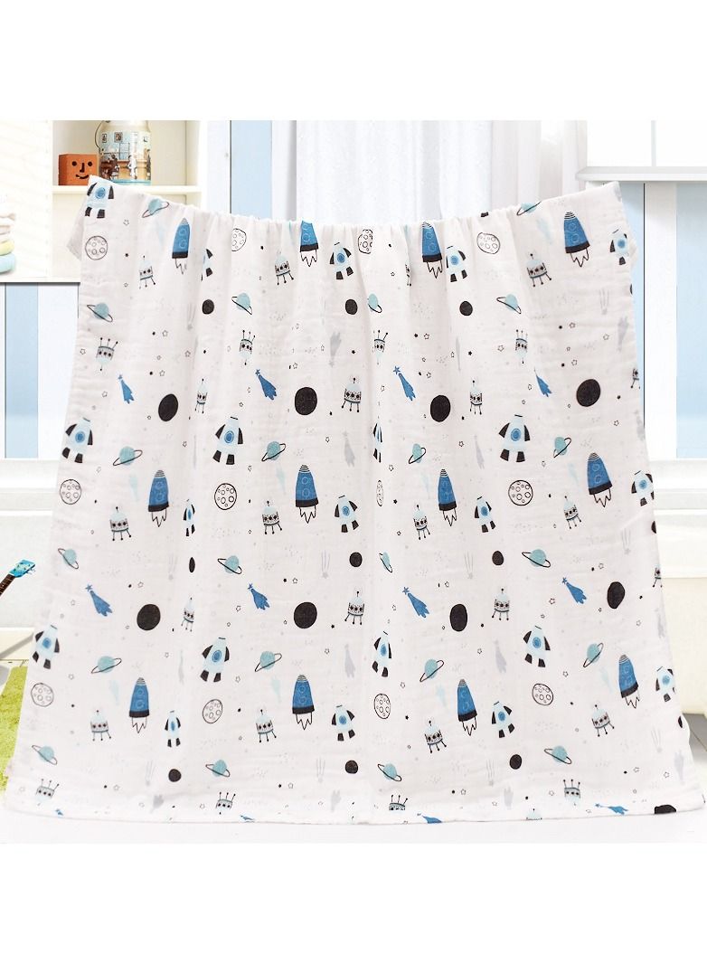 Pure Cotton Cartoon Printed Bath Towels