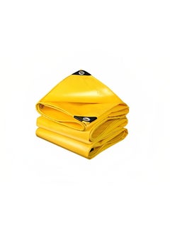 SR TRENDS SR TRENDS Tarpaulin Sheet Waterproof Tirpal Heavy Duty Poly Tadpatri Multipurpose 150 Gsm Plastic Cover Tharpai Thadika Tarp Yellow 12 X 8 Ft  - Image 1