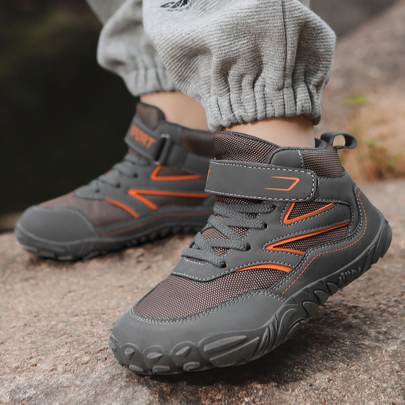 Winter Children'S Outdoor Hiking Shoes Warm Five-Finger Non-Slip Cotton Shoes Snow Sports Non-Slip Boots Whip Shoes Hiking Climbing - Image 2