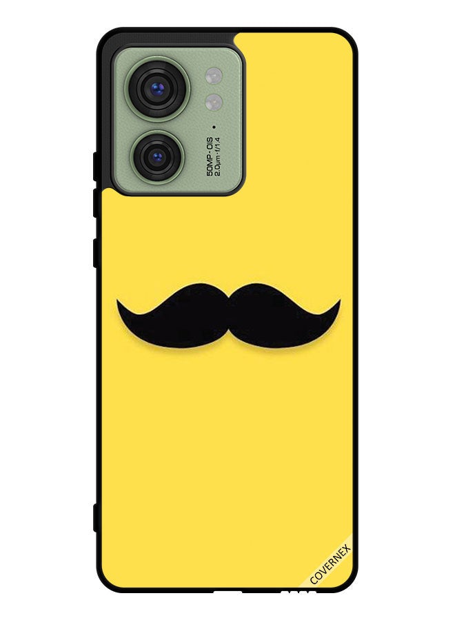 Covernex Protective Case Cover For Motorola Edge 40 Mustache Clip Art - Image 1