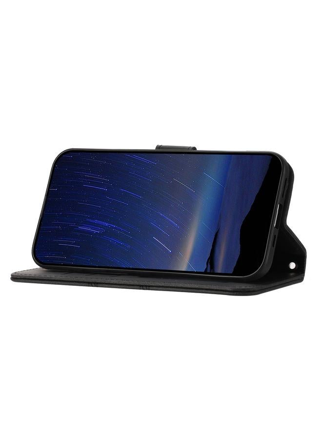 زبون جراب هاتف Honor 200 من الجلد الملمس بخطوط منقوشة - Image 5