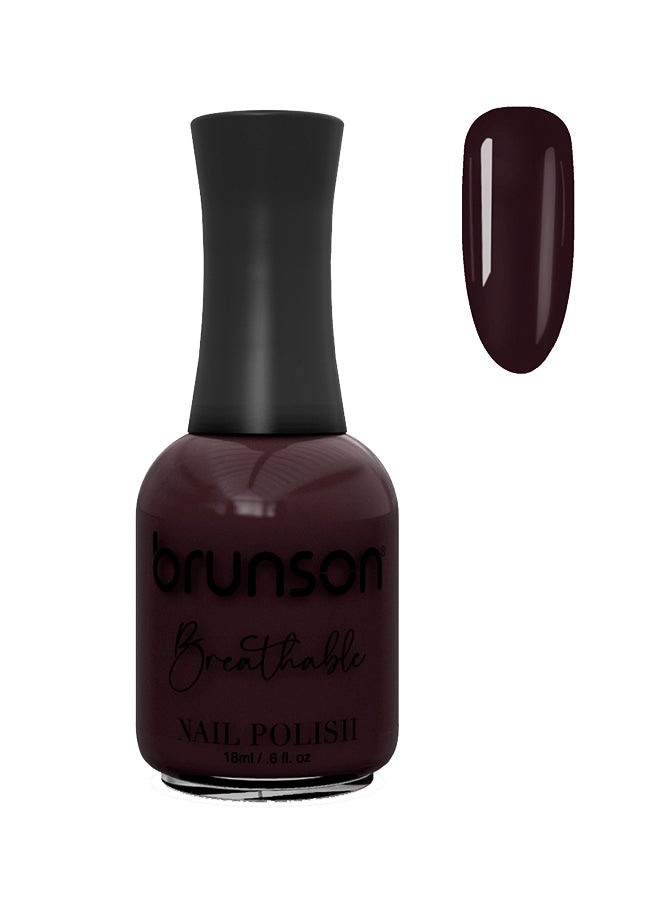 brunson Breathable Nail Polish Halal nail polish Wudu friendly Quick-Dry Vegan long lasting but easy peel off   18ml BH124