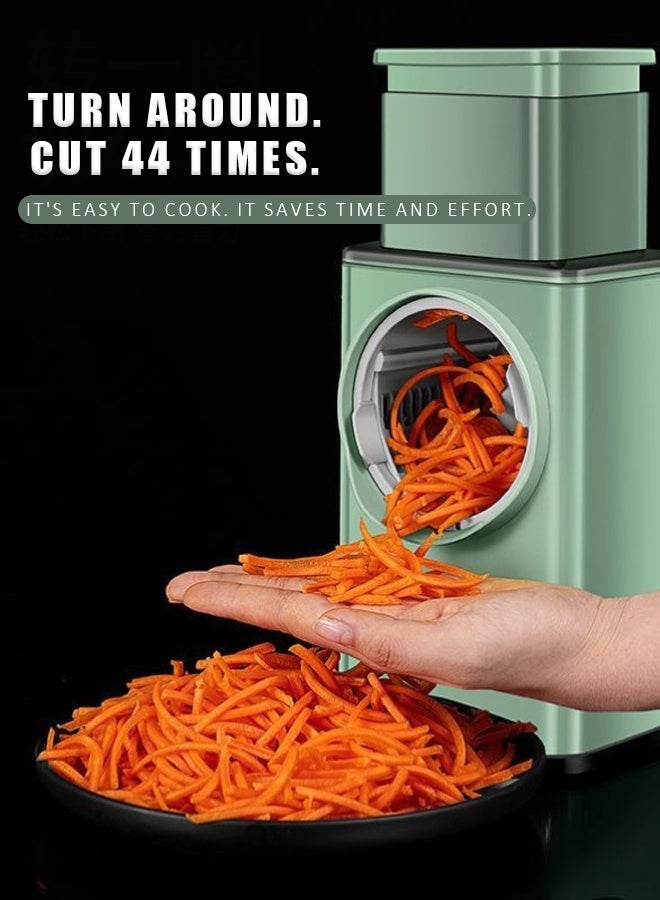 3-in-1 multi-functional kitchen vegetable slicer, hand-cranked roller type quick vegetable slicer, multi-functional vegetable slicer  - Image 1