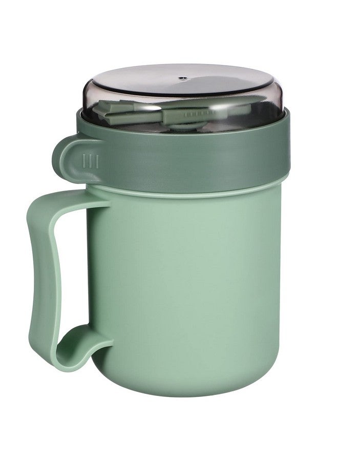 Cabilock Microwave Soup Mug With Lid And Scoop Portable Microwaveable Breakfast Cup For School Office Outdoor Travel Student - Image 1