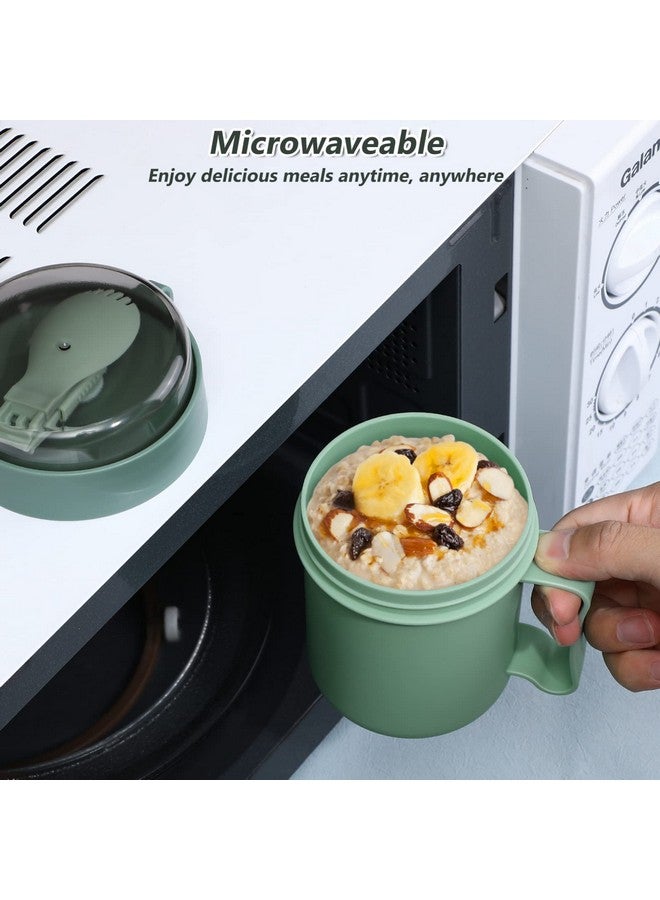 Cabilock Microwave Soup Mug With Lid And Scoop Portable Microwaveable Breakfast Cup For School Office Outdoor Travel Student - Image 4