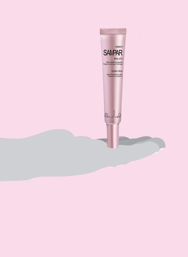 SAMPAR Golden Glow - Illuminating Face Moisturizer with Vitamin C & Antioxidants - Enhances Skin Radiance, Reduces Fine Lines & Boosts Glow - For All Skin Types - Cruelty-Free, 1 oz - Image 5