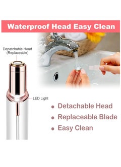 Arabest Facial Epilator for Women USB Mini Epilator, Electric Shaving Portable Bikini Epilator for Lips, Chin, Underarms, Peaches, Pom Pom Fingers, Arms, Legs and Body, Comes with Storage Bag (White)  - Image 5