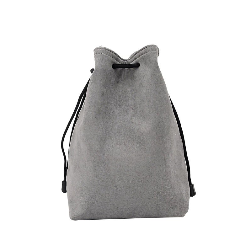 DSLR Camera Bag: Grey Size S Ultra Soft Faux Suede - Compact Space-Saving Camera Bag for Travel, Photography Enthusiasts And Home Storage - Image 1