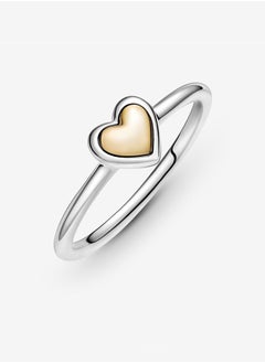 Pandora Violet Pandora Moments Women's 925 Silver and 14K Gold Heart Decorative Ring 199396C00  - Image 5