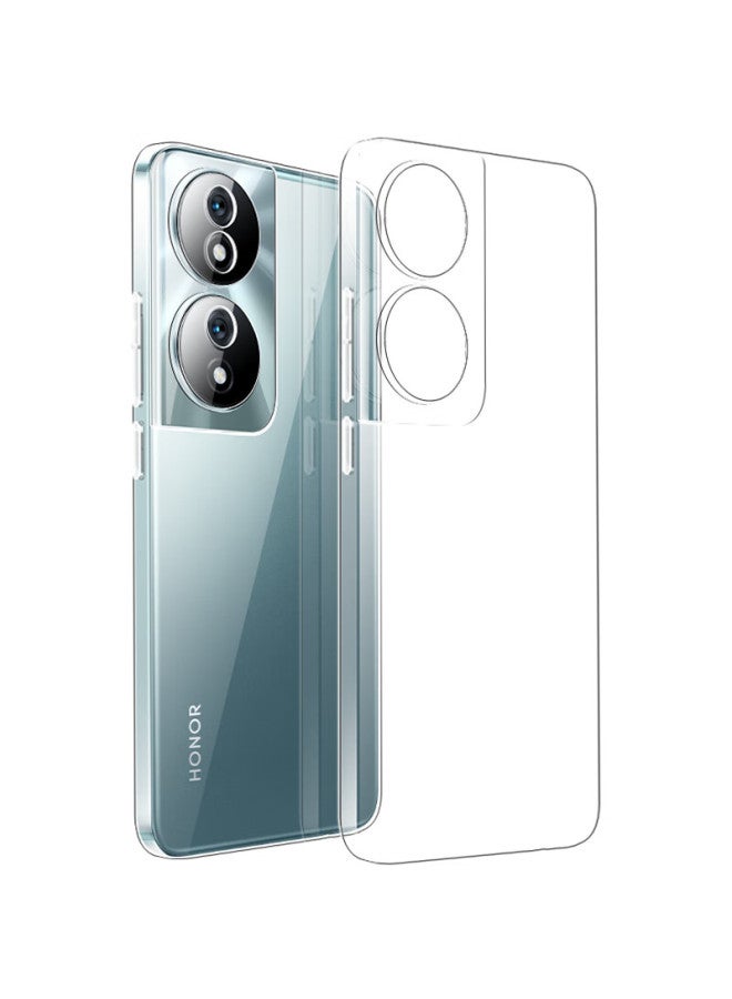 Freeson Transparent Tpu Phone Case With Ring Holder For Honor Play 50 Plus, Slim Full Body Protective Cover, Anti-Drop And Clear Shell