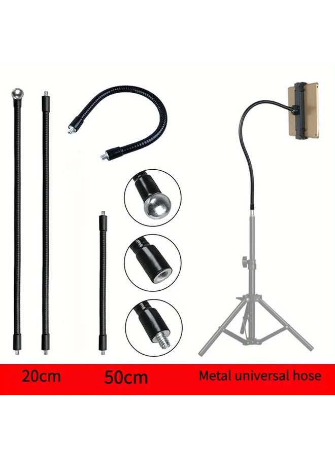 500mm Flexible Iron Gooseneck Camera Mount With Ball Head Overhead Phone Clamp - Image 2