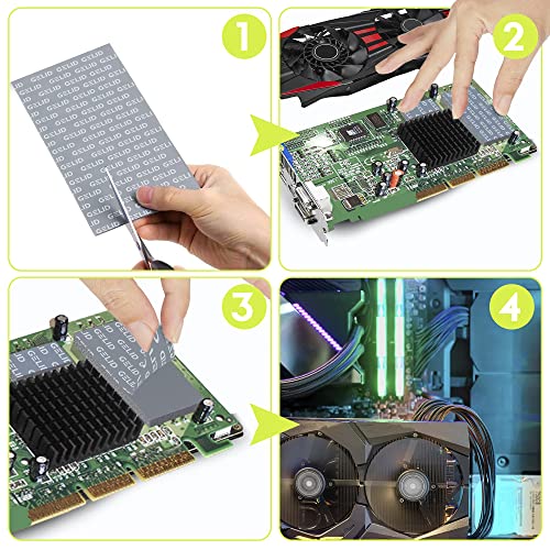 Gelid Solutions GP-Extreme Thermal Pad 80 x 40 x 1.0 mm Excellent Heat Conduction, Ideal Gap Filler Easy Installation Thermal Conductivity 12W - Image 5