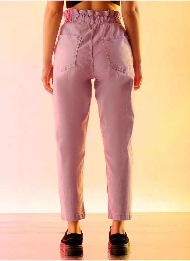 Freehand Women Mom Fit Solid High-Rise Jeans