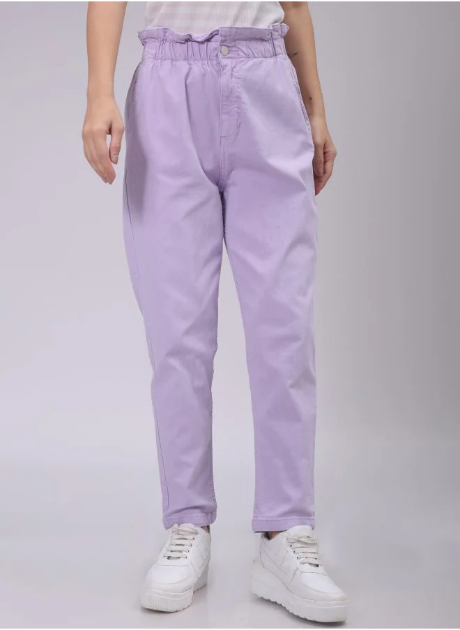 مرفوعة Women Regular Purple Jeans