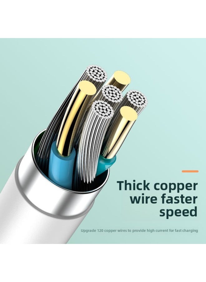 Anonymous Type-c Data Line Tpyec Super Fast Charging 5a Charging Line Tpc Mobile Phone Line 6a Flash Charging Applicable To China-Color:Passenger Cable Type-c [120w Fast Charge] Orange - 2m -1 Pack