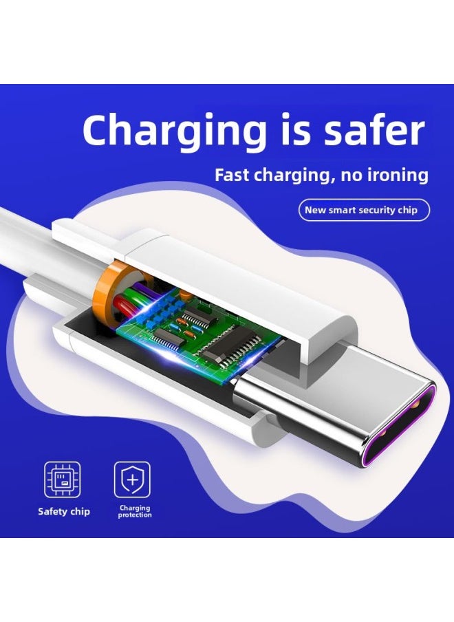 Anonymous Type-c Data Line Tpyec Super Fast Charging 5a Charging Line Tpc Mobile Phone Line 6a Flash Charging Applicable To China-Color:Passenger Cable Type-c [120w Fast Charge] Orange - 2m -1 Pack