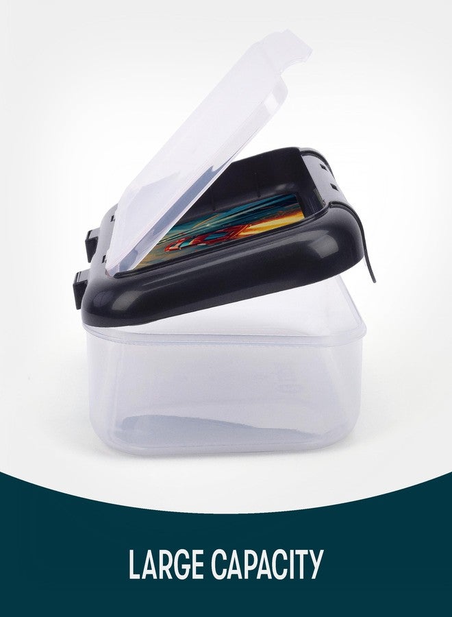 زيبيت صندوق أقلام رصاص بلاستيكي مُعاد تدويره من ZIPIT للأولاد، حافظة أقلام رصاص مكونة من حجرتين للمدرسة، صندوق منظم أدوات مكتبية بسعة كبيرة، سباق سيارات - Image 2