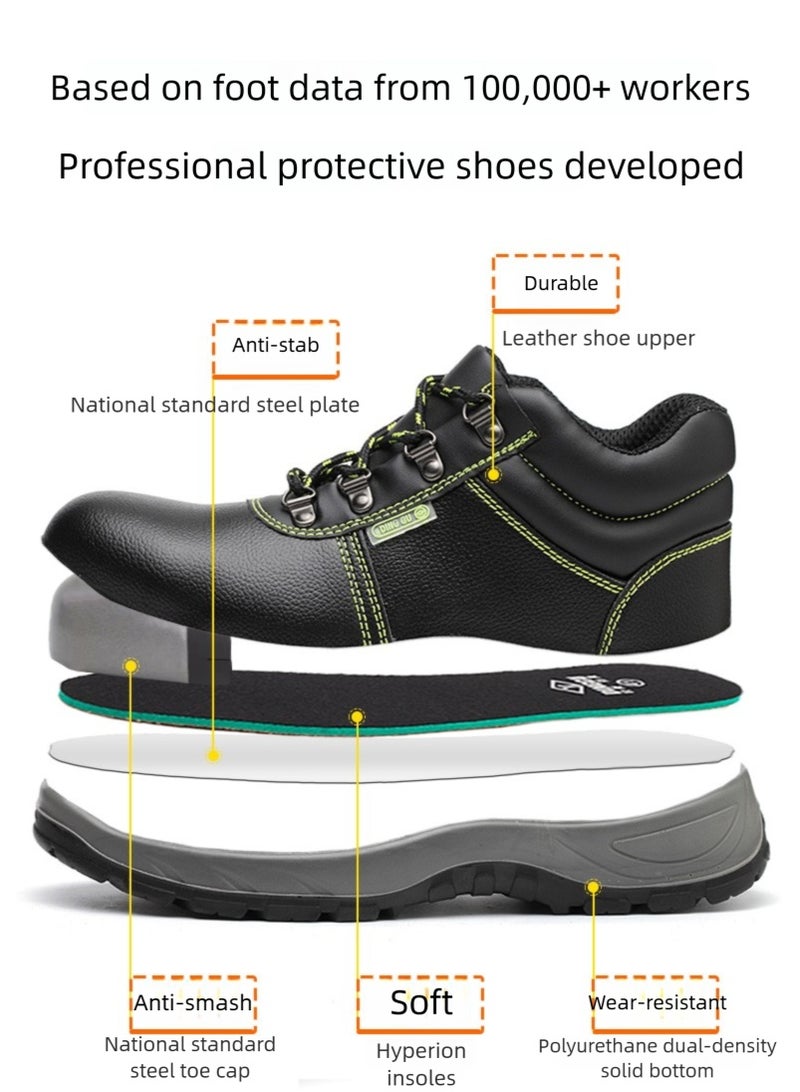 Steel Toe Shoes for Men Lightweight Safety Shoes Comfortable Puncture Proof Slip On Indestructible Work Shoes and Fashion Sneakers. - Image 3