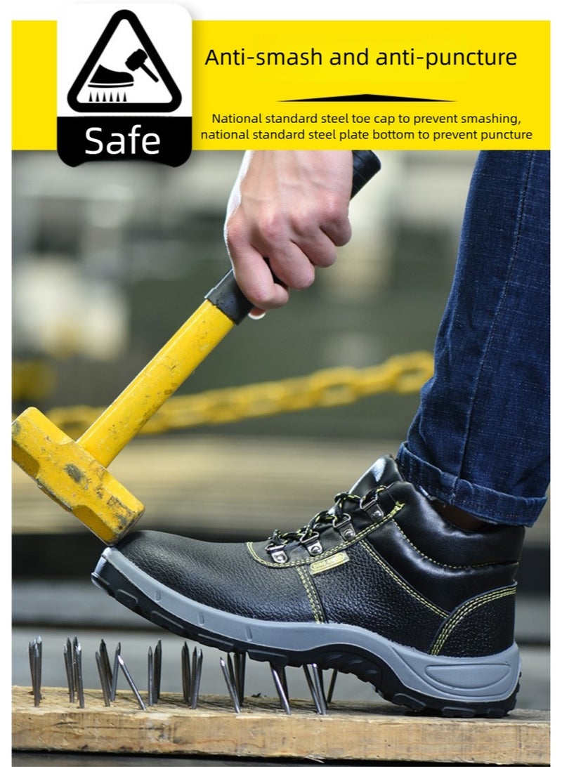 Steel Toe Shoes for Men Lightweight Safety Shoes Comfortable Puncture Proof Slip On Indestructible Work Shoes and Fashion Sneakers. - Image 4