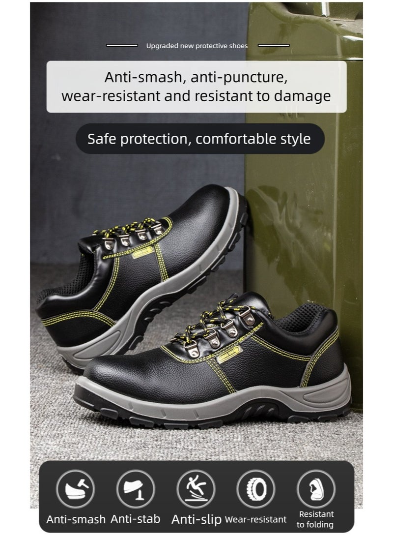 Steel Toe Shoes for Men Lightweight Safety Shoes Comfortable Puncture Proof Slip On Indestructible Work Shoes and Fashion Sneakers. - Image 2