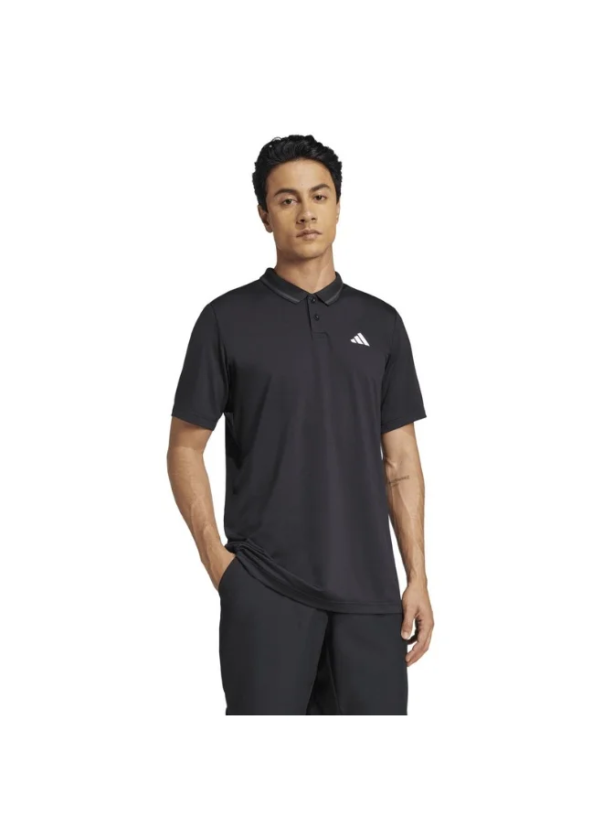 اديداس adidas CLUB PIQUE POLO Black Tennis POLO SHIRTS for Men - XS