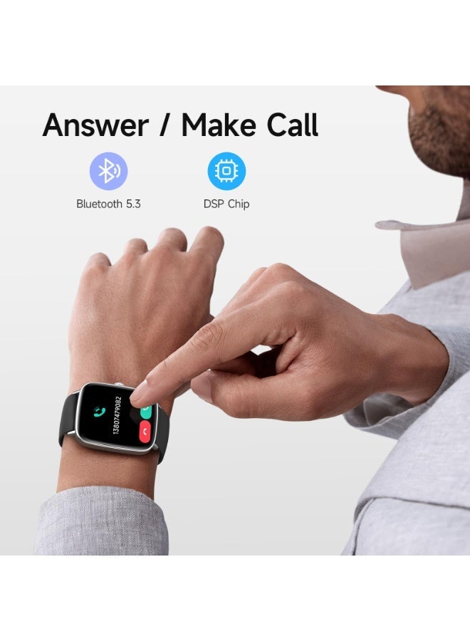 ibsun 1.85" HD Smart Watch for Men Women(Answer/Make Calls), 100+ Sport Fitness Watch with Heart Rate/Sleep/SpO2 Monitor, IP68 Waterproof - Image 4