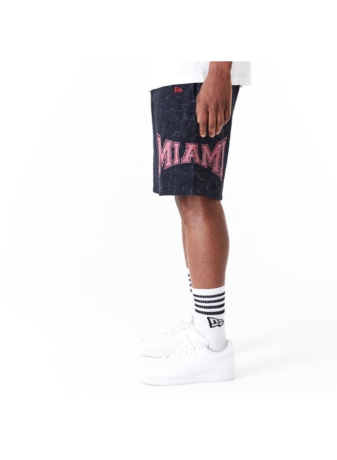 NEW ERA شورت NBA المغسول مياهي أسود - Image 4