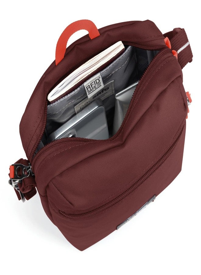 Pacsafe GO Anti Theft Festival Crossbody, Garnet Red - Image 5