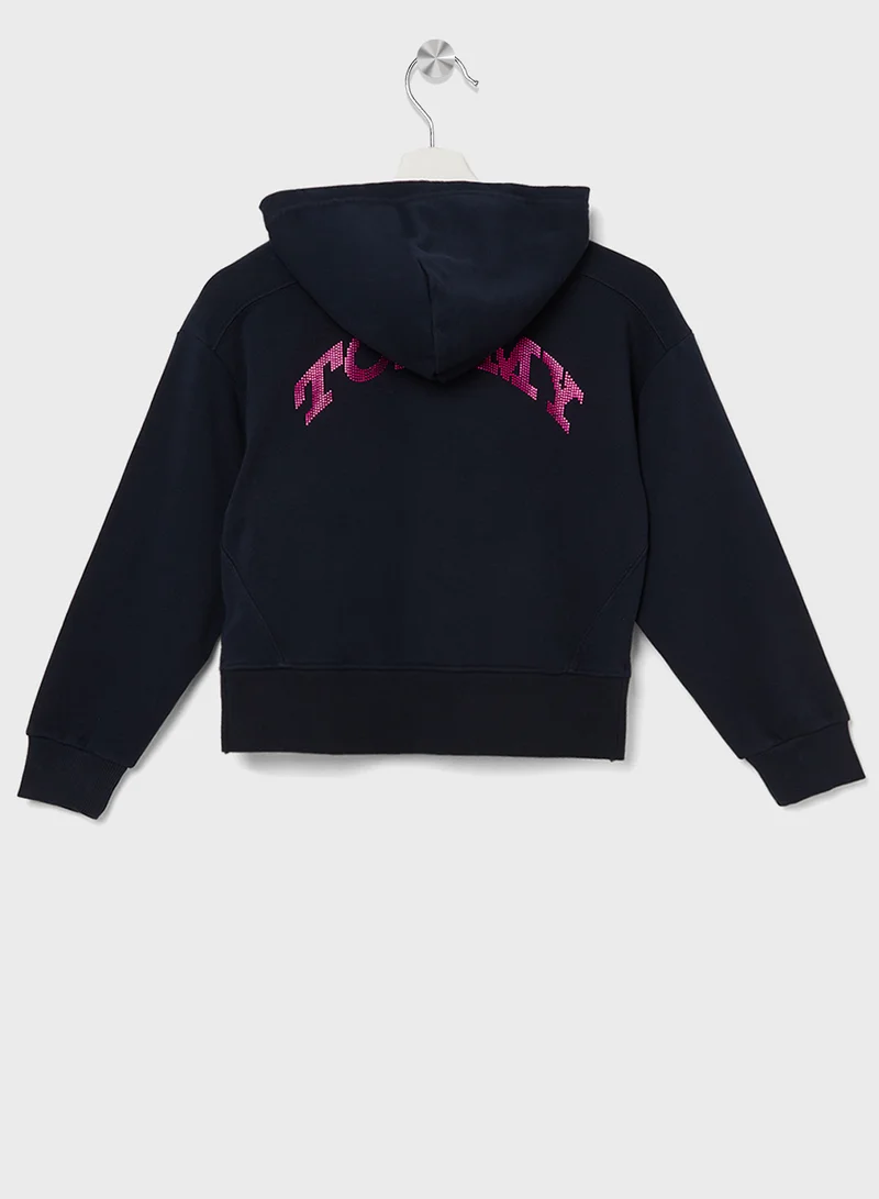 تومي هيلفيغر TOMMY DOT FOIL ZIP THRU