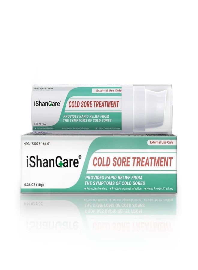 ishancare كريم إيشان كير لعلاج قروح البرد، راحة سريعة، ترطيب مهدئ، تركيبة محمولة ومضادة للحساسية لشفاه صحية 0.36 أونصة (10 غرام) - Image 1