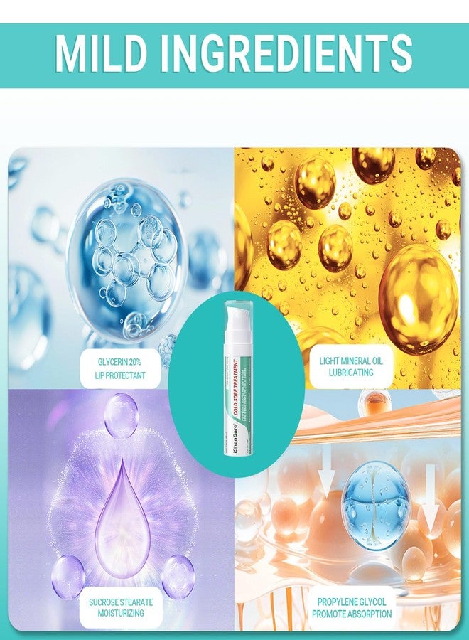 ishancare كريم إيشان كير لعلاج قروح البرد، راحة سريعة، ترطيب مهدئ، تركيبة محمولة ومضادة للحساسية لشفاه صحية 0.36 أونصة (10 غرام) - Image 4
