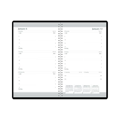 House of Doolittle 2025 Weekly Calendar Planner, Black, 5 x 8 Inches, January - December (HOD27802-25) - Image 2