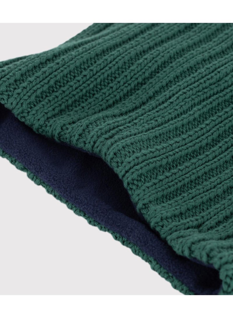 Petit Bateau Children's fleece-lined knitted snood - Image 3