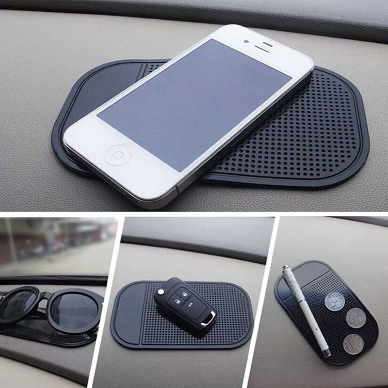 Bysameyee Car Dashboard Non Slip Mat  Bysameyee 5-Pack Anti-Slide Sticky Extra-Thick Dash Pad For Radar Detector  Cell Phone  Keys  Glass  Mirrors  Metal  Gps  Coins - Image 2