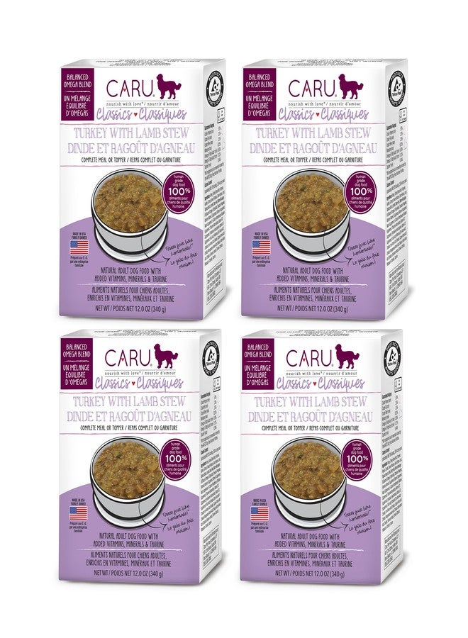 Caru - Classics Turkey with Lamb Stew for Dogs - Healthy Wet Dog Food or Food Topper - 12.5 oz Cartons - Pack of 4 - Image 1