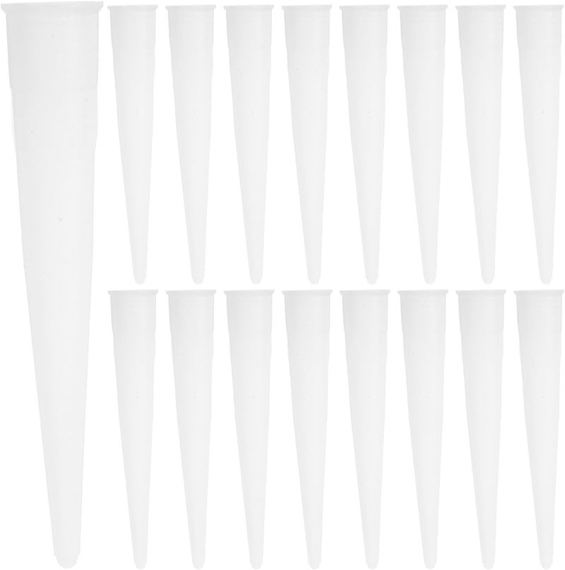 60pcs Caulking Tips Set Epoxy Caulk Extension Nozzles Thickened Plastic Applicator Nozzle for Sealant Guns Sturdy Weather-resistant Finishing Tool for Home Improvement - Image 1