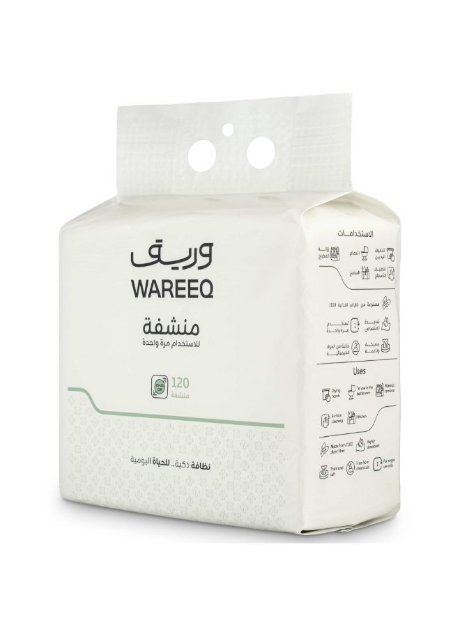 Wareeq Disposable Dry Towels – 5 X 120 sheets And Highly Absorbent - Image 3