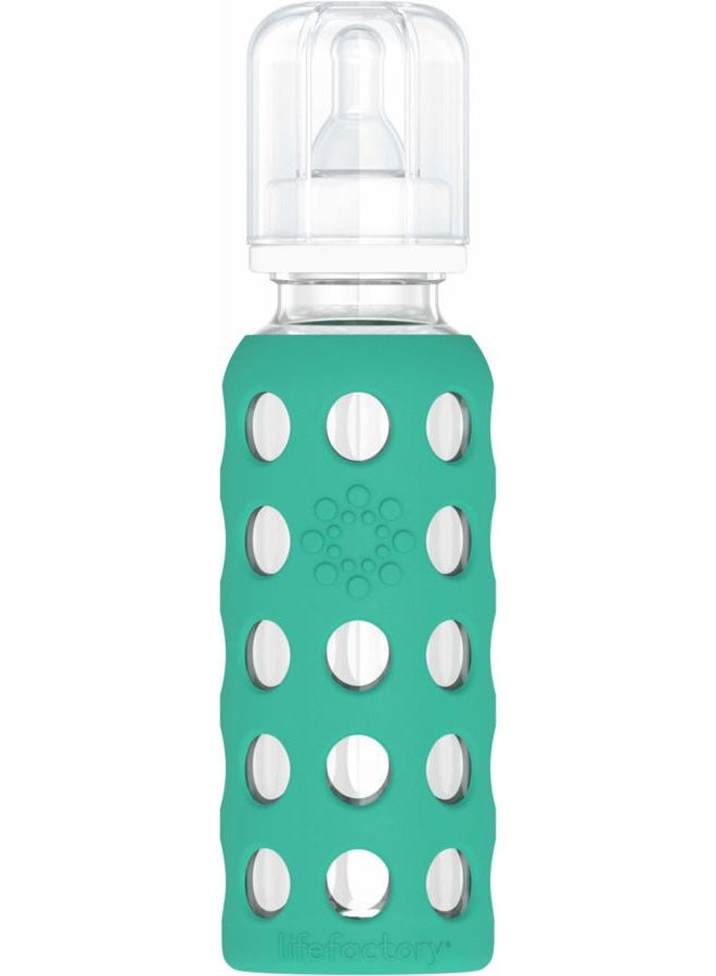 lifefactory Baby & Me Glass Bottle Gift Set (1) 9-Ounce Baby Bottle Kale, (1) 16-Ounce Glass Bottle Optic White - Image 2